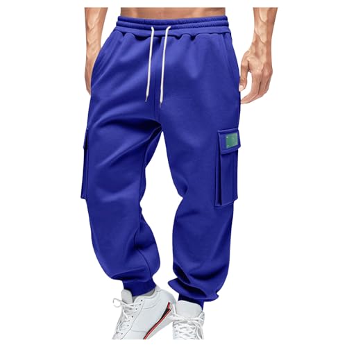 ジョガーパンツ メンズ 秋 冬 スウェットパンツ 軽量 裏起毛 防寒 暖パン ジャージ 下 ヘビーブレンド ロング丈 オシャレ スラックス ゆったり 大きいサイズ カジュアル ズボン ウェストゴム 調整紐 着やすい 普段着 部屋着 スポーツ 筋トレ(ブルー