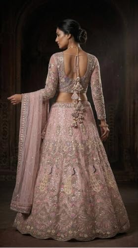 Image of Lehenga choli For Womens and Girls Soft Butterfly Net Lehenga Choli with Coding Sequins Work Dupatta | Semi Stitched Designer Ethnic Set