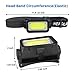 TECKEEN Outdoor Headlamp Flashlight, 3 Modes Lightweight Waterproof Head Lamp for Running and Camping