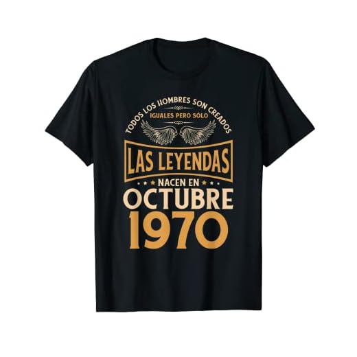Cumpleaños Hombre Regalos Las Leyendas Octubre 1970 Camiseta