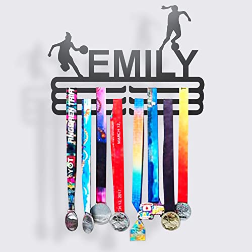 Athlete's Gift Shop Personalized Medal Display Hanger (Up to 2 Sports) - Durable Wall-Mounted Display for Awards, Trophies, and Medals - Sleek Design, Easy Installation - Made in The USA