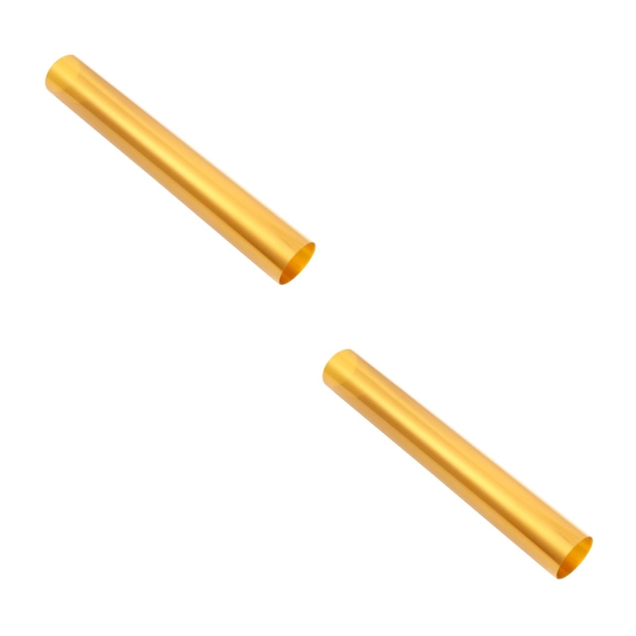 2pcs Yellow Lighting Gels for Camera Yellow Corrector Filter Film for Tint Light Filter