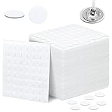 Zonon 1120 Pieces 20 Sheets Candle Making Wick Stickers Double-Sided Heat Resistance Hot Wax Wick Stickers for Candle Making(15 mm,White)