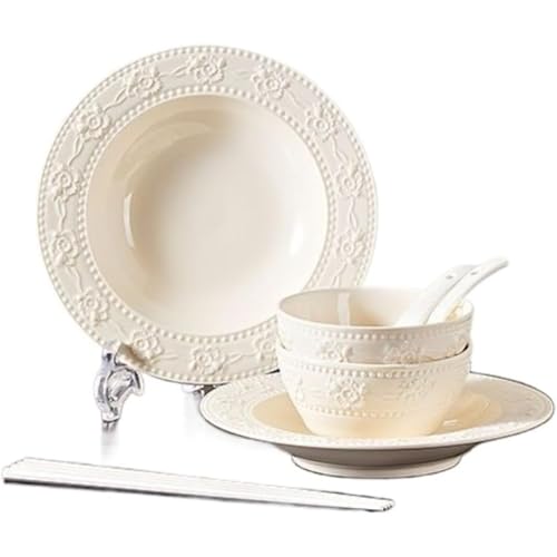 KuBen ����̐H�� �{�E���ƎM �ƒ�p�ƃv���[�g �t�����`�����[�t�V�z�j�� ���S�ȃM�t�g �X�[�v�{�E���ƃJ�b�v �ƃv���[�g�̑g�ݍ��킹 (8�_�Z�b�g)