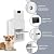 Double-Flap Pet Door for Wall and Door, with Closing Panel and Lock, Dog Door and Cat Door, Adjustable Passage, Suitable for Pets Up to 40 lbs. (Medium Size)