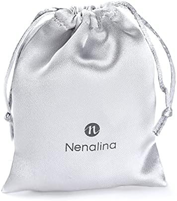 Nenalina Charm Holder for Women Necklace with White Crystals for All Standard Charms in 925 Sterling Silver 876029-001