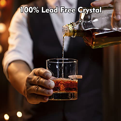 Chouggo Whiskey Glasses Set Of 4, Old Fashioned Square Whiskey Glasses, Cool Gadgets For Men, Dad, Boyfriend, Grandpa And Husband #TOP3