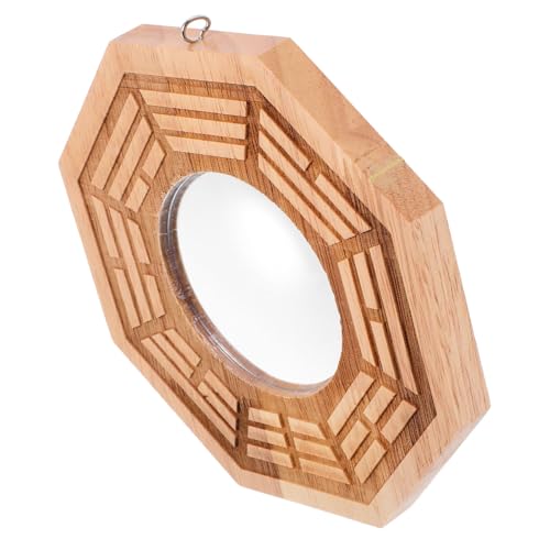 Miroir Feng Shui Bagua en bois de qualité supérieure au design vintage artisanal