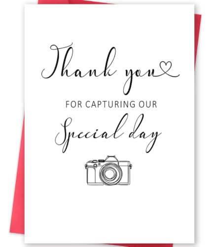 MOROLURU Thank You Card for Wedding Photographer