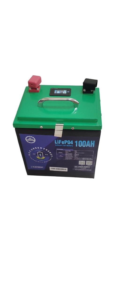 12V 100Ah Lithium Iron Phosphate LiFePO4 Smart Battery for Home, Office & Solar Inverters 5+2 Year Warranty 5000+ Cycles Long Life up to 20 Years Supports Inverters up to 1250VA 1000W-image-41