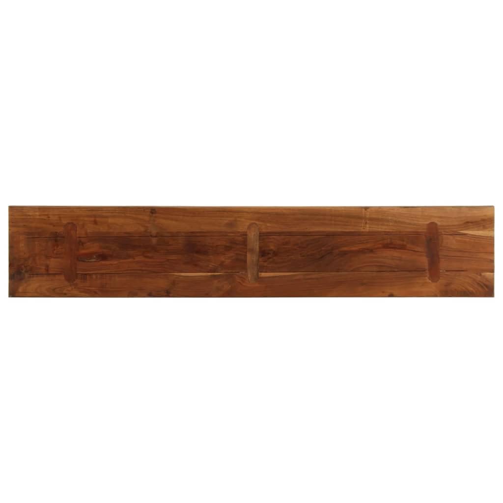 vidaXL Tischplatte, Holzplatte Rechteckig, Massivholzplatte für Tisch Esstisch Couchtisch, Ersatztischplatte, 160x20x2,5cm Altholz Massiv