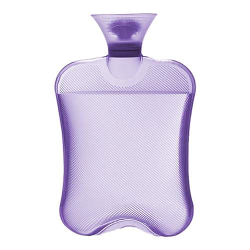 rongweiwang Hot Water Bag Durable Easy to Clean for Outdoor Activities Wide Mouth Opening PVC Hot Water Bottle Water Bottles, Purple
