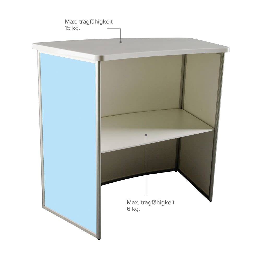 Display Sales Messetheke Alu-Frame Promotiontheke Werbetheke Verkaufstheke Aluminium-Profi