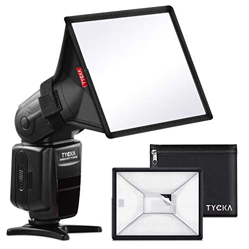 TYCKA 6x5” Flash Diffuser Translucent Light Softbox (Universal, Collapsible) for Nikon, Canon Sigma