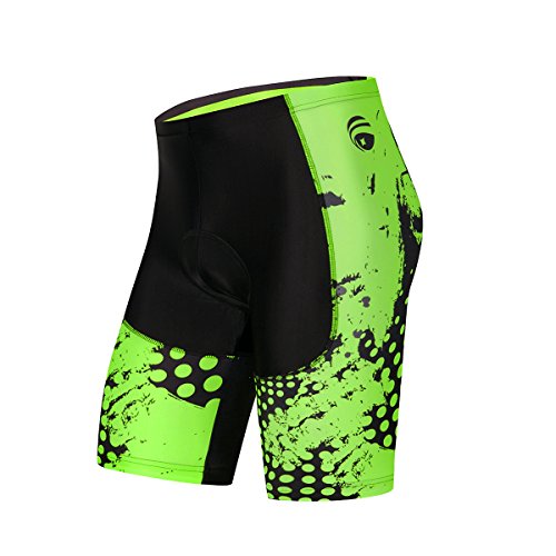 Cycobyco - Pantaloncini da ciclismo da uomo, 4D, imbottiti, antiurto, per mountain bike, bici da strada, metà pantaloni fluorescenti, CY604., Asia XXXL=EU XX-Large