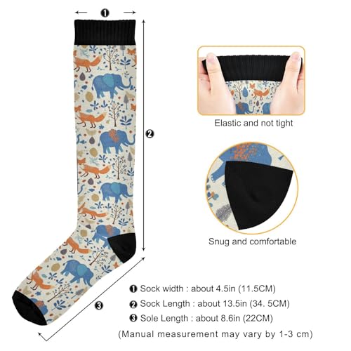 Image of Wusikd Cats Compression Socks for Women and Men Circulation Cute Long Socks for Athletic Running 1