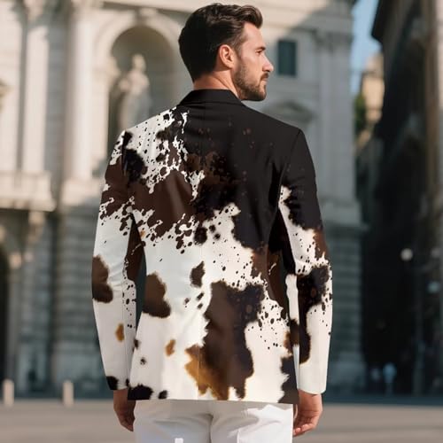 Mens Blazer Suit Slim Fit Long Sleeve 1 Button Jacket Coat with Pocket for Party Wedding S-5XL3