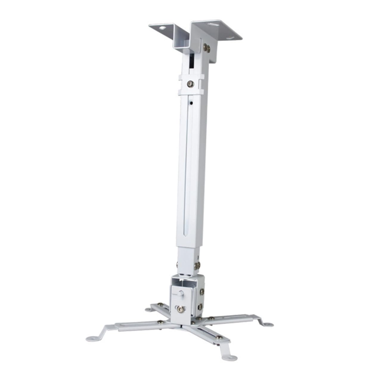 Gatuida Supporto Proiettore Soffitto Regolabile 15Kg Staffa in Ferro Bracci Doppia Articolazione per Installazione Flessibile