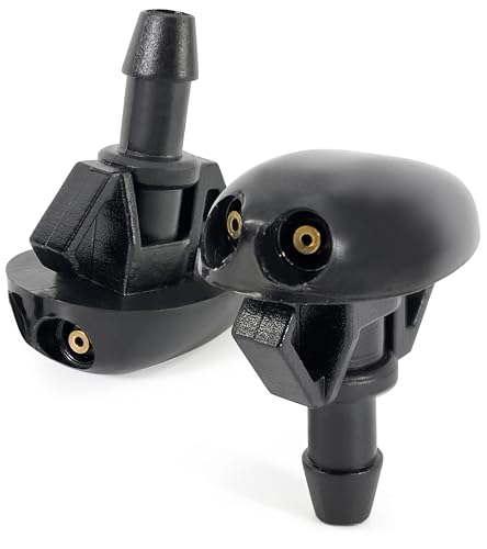 Click&Fit Windscreen Washer Nozzles Compatible with Nissan X-Trail Navara Pulsar Sunny Pathfinder 1995-2015, Isuzu D-Max 2002-2019 – Screen wash Wiper Spray Jets 28930-3S500, 8980678593, 2-Pack