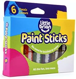 Little Brian Paint Sticks Classic Colours 6 Assorted