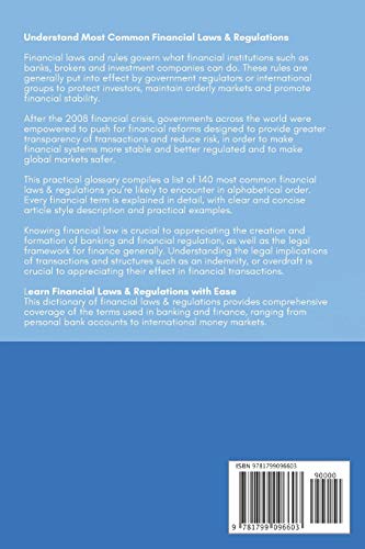 Laws & Regulations - Financial Education Is Your Best Investment: 12