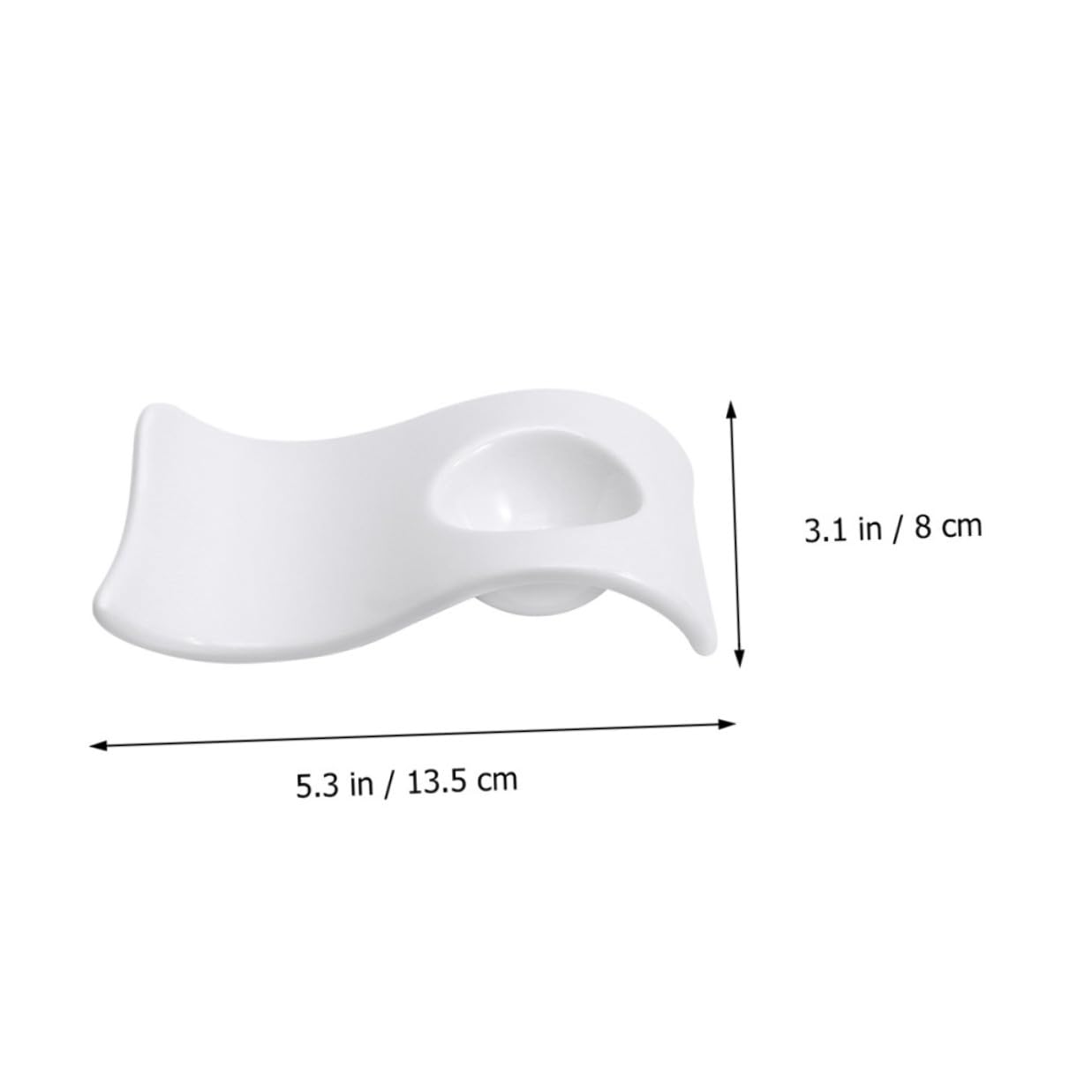 DOITOOL 6 Coquetiers en Céramique Blanc, Supports à Œufs Légers et Faciles à Nettoyer, Design Moderne et Élégant, pour Tenir Œufs Durs à Table