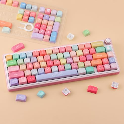 Teclas de sublimación Tsungup PBT para un tipeo cómodo con perfil MOA de ositos y 126 piezas 3