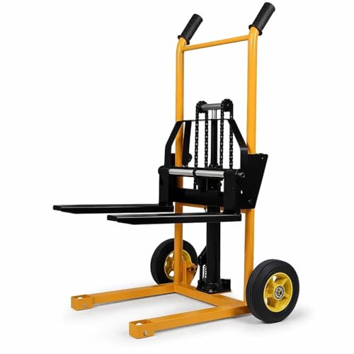 Élévateur de matériel hydraulique | Transpalette élévateur 200 kg | Hauteur de levée 900...