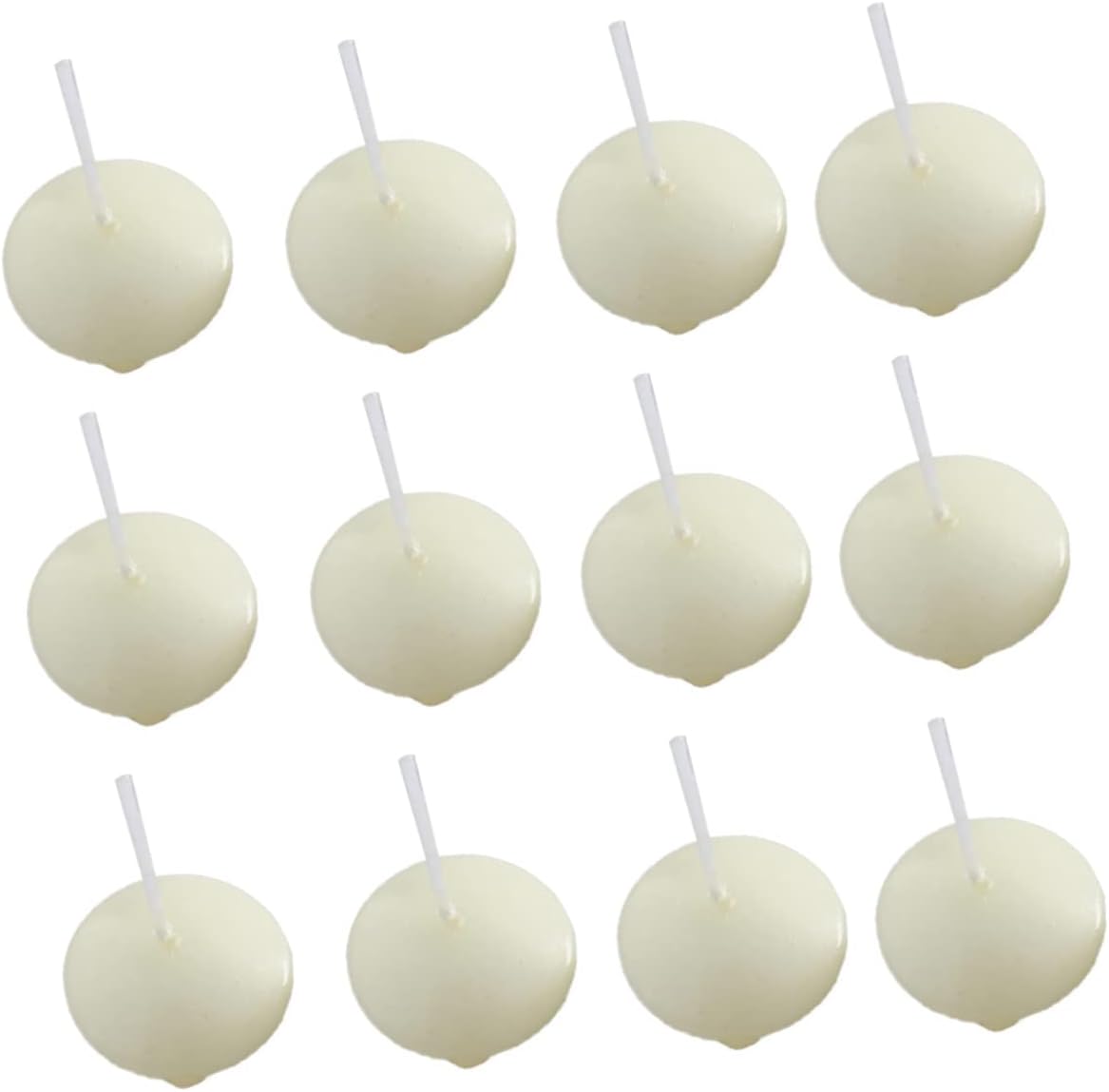 Ciieeo 50Pcs Mini Floating Candles Unscented Wax Discs for Weddings Parties Holidays Romantic Centerpiece Decoration Hours of Warm Ambient Light