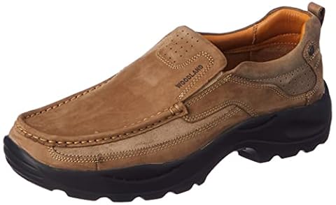 Woodland Men's Dubai Khaki Leather Casual Shoe (OGCC 3481119NW)