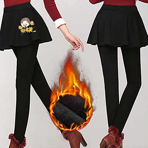 2022 Stretch Trousers For Winter Sherpa Fleece Lined Leggings With Extender High Waist Thick Cashmere Plush Warm Pants #TOP1