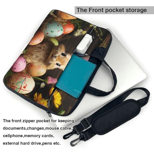 Bolsa Tote para Portátil Huevo de Pascua con Conejo miniatura 3