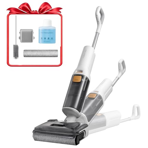 Roborock F25 RT Wet Dry Vacuum Cleaner,90°C High Temperature Self-Clean,Anti-Tangle,180° Lie-Flat Floor Cleaner Machine,Triple-Edge Cleaning,Vacuum Mop All in One,Vacuum Cleaner Wet and Dry 20000 Pa