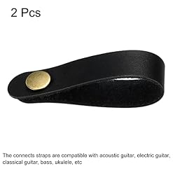 sourcing map Guitare Tête Sangles, Guitare Cuir Manche Adaptateur Sangles Cravate Noir pour Guitare, Paquet de 2 - Les Beatles, Paul McCartney, John Lennon, RIngo Starr, George Harrison sourcing map Guitare Tête Sangles, Guitare Cuir Manche Adaptateur Sangles Cravate Noir pour Guitare, Paquet de 2 – Image 3