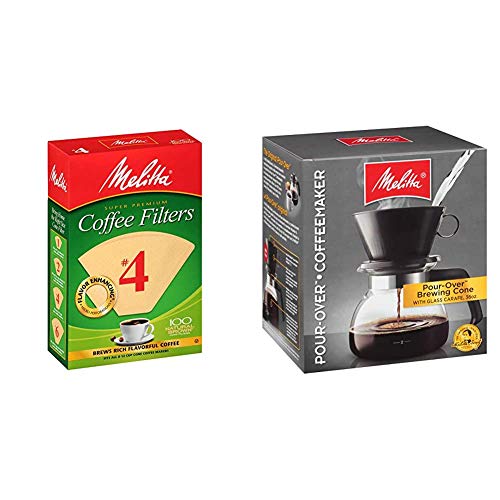 Melitta #4 Cone Coffee Filters, Natural 