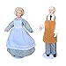 Harilla 2Pcs Antik 1/12 Mini Porzellan Puppe Modell Little Girl Boy Dekor Kinderspielzeug