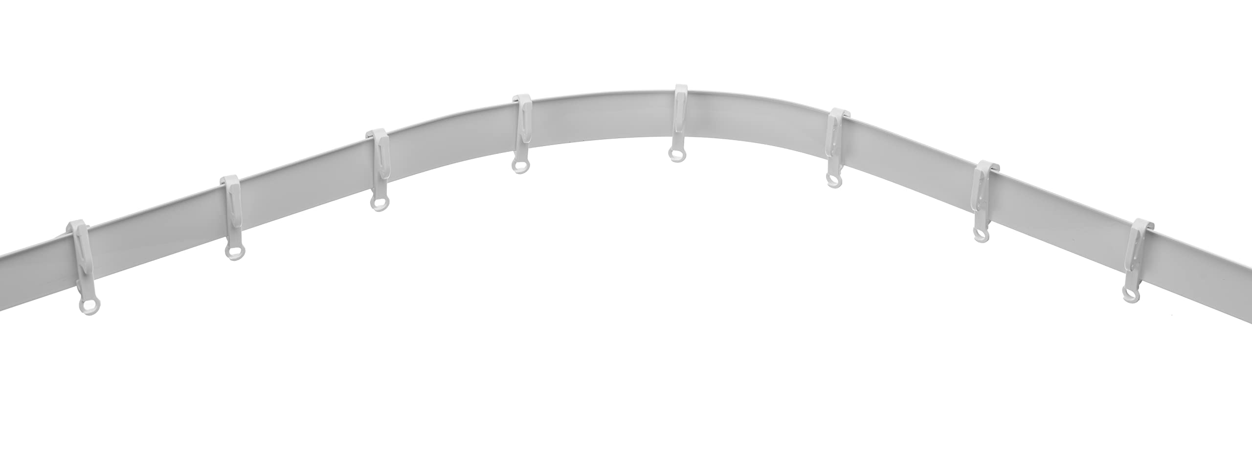 Swish White Aluglyde Aluminium Track Complete With Fittings, (125Cm Wide)