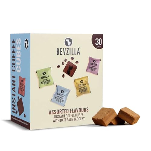 Bevzilla 30 Assorted Instant Coffee Cubes, 4 Flavours, 100g - Image 2