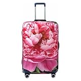 SMAZDFXX Fundas de Equipaje con diseño de peonías de jardín para Maletas, elásticas, Antipolvo y antiarañazos, Gruesas, Lavables y aptas para Maletas Extra Grandes.
