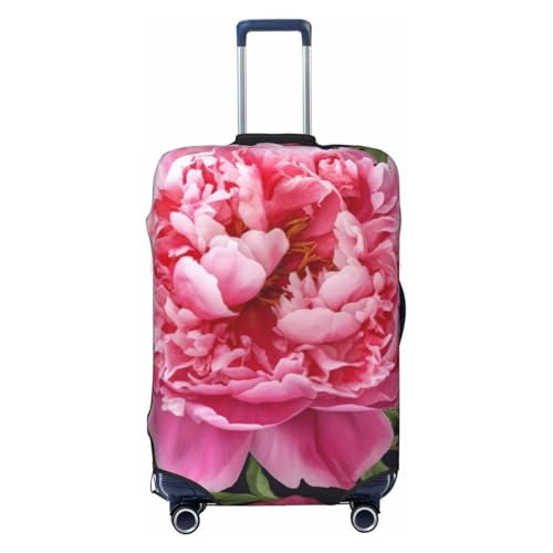 SMAZDFXX Fundas de Equipaje con diseño de peonías de jardín para Maletas, elásticas, Antipolvo y antiarañazos, Gruesas, Lavables y aptas para Maletas Extra Grandes.