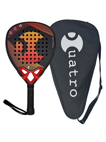 Cuatro PANTHER 2025 - Racchetta Paddle, telaio in carbonio 12k, anima rigida EVA, 355-375 g