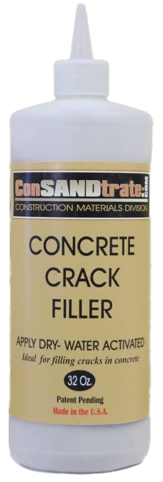 ConSandtrate Llenador de grietas de hormigón - Bronceado con grava de guisantes - 3 libras (botella individual) para rellenar grietas de concreto en