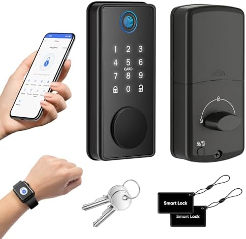 MYPIN Smart Door Lock with Touchscreen Keyboard, Electronic Door ...