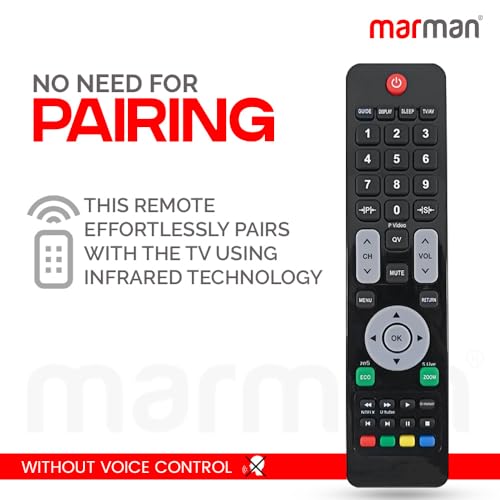 Image of marman Compatible with Sansui Tv Remote Control Non Voice Command Suitable for Smart 4K LED LCD Android Television - Match Exactly with Existing Remote Key by Key for Better Performance