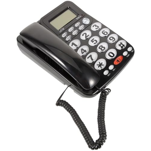 Teléfono de mesa con cable ARTIBETTER pantalla grande y audio claro miniatura 1