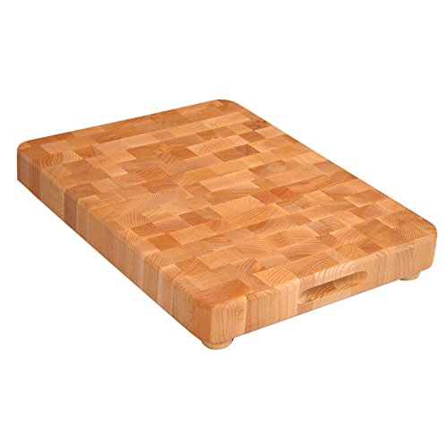 Catskill Craftsmen 17-Inch End Grain Chopping Block with Feet