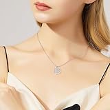 Tusuzik Collar de Iniciales U para Mujer en Plata de Ley 925...