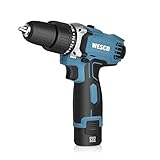 taladro atornillador recargable 12v parkside Contenido del Paquete: 1* WESCO atornillador taladro 12V, 1* batería de iones de litio de 1.5Ah, 1* cargador, 1* manual, garantía de 2 años, si tiene algún problema y algunos consejos para nosotros, escríbanos sin duda, siempre responderemos en 24 horas