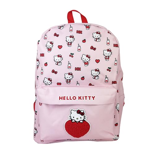 Blueprint Collections Hello Kitty Sac à dos Motif cœur Rose Rouge et Blanc, rose, taille unique