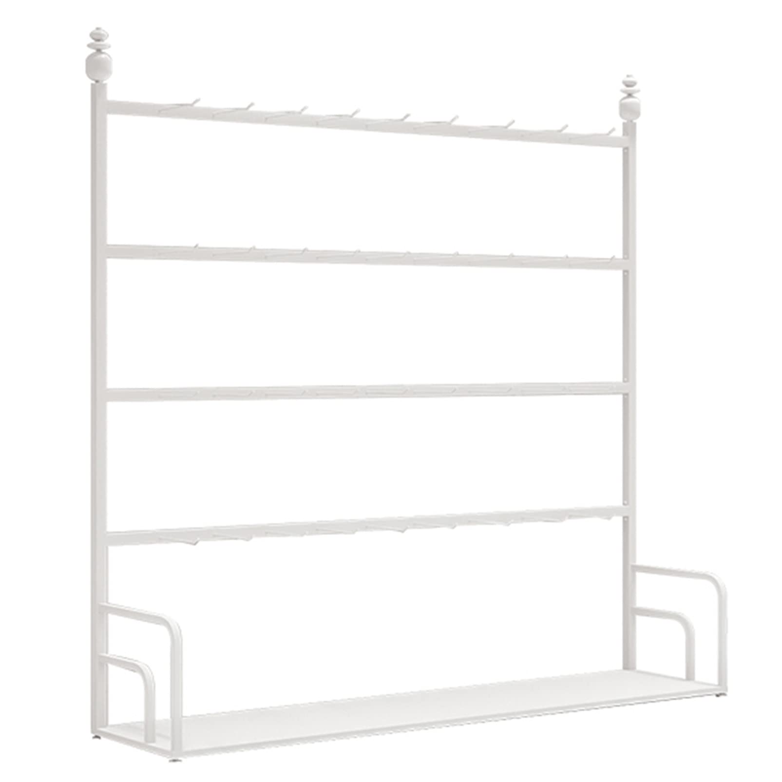 HADECOLL Heavy Duty Metal Display Rack, Multifunctional Storage Shelf For Clothing, Accessories, And Jewelry Organization